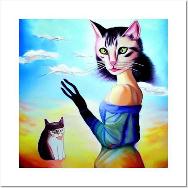 Cat Lady Photo Gifts Wall Art by TShirtHook